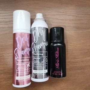 Bath & Body Works Dry Shampoo & Paris Hilton Dry Shampoo.